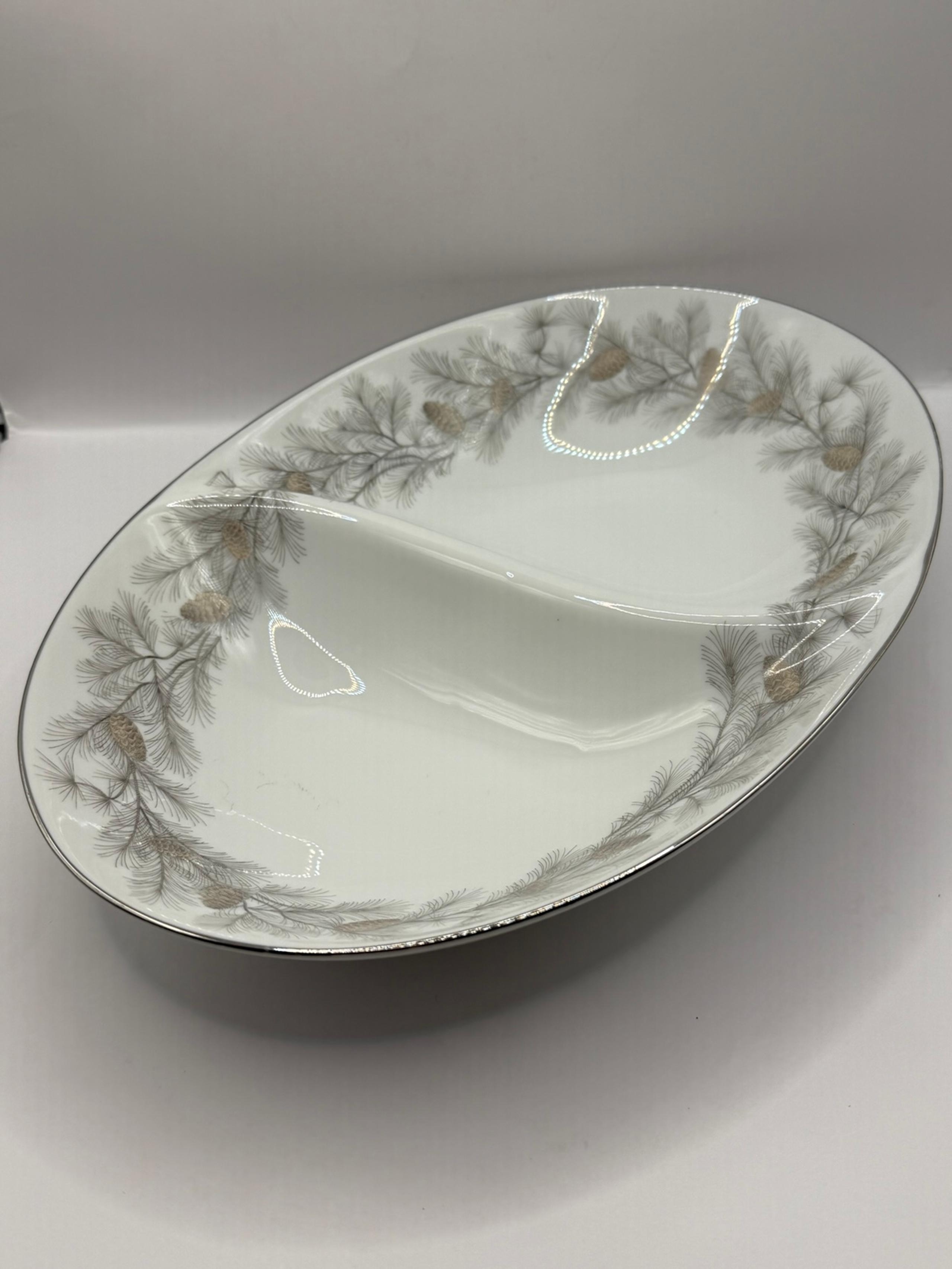 Divided china dish