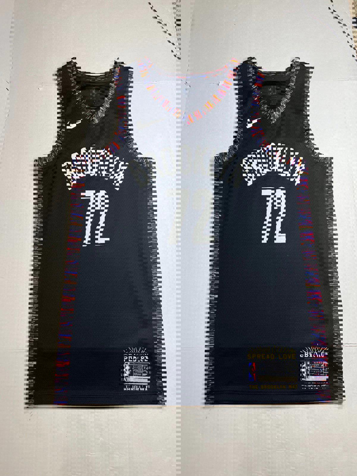 Nike NBA Brooklyn #72 Black Jersey - Size Large