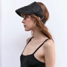 ZARA RAFFIA VISOR