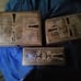 Set of 3 Antique Vintage Style wood boxes with latch