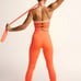 Free People FP Movement End-Zone Hot Watermeleon One Piece Onesie Jumpsuit sz M