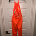 Free People FP Movement End-Zone Hot Watermeleon One Piece Onesie Jumpsuit sz M
