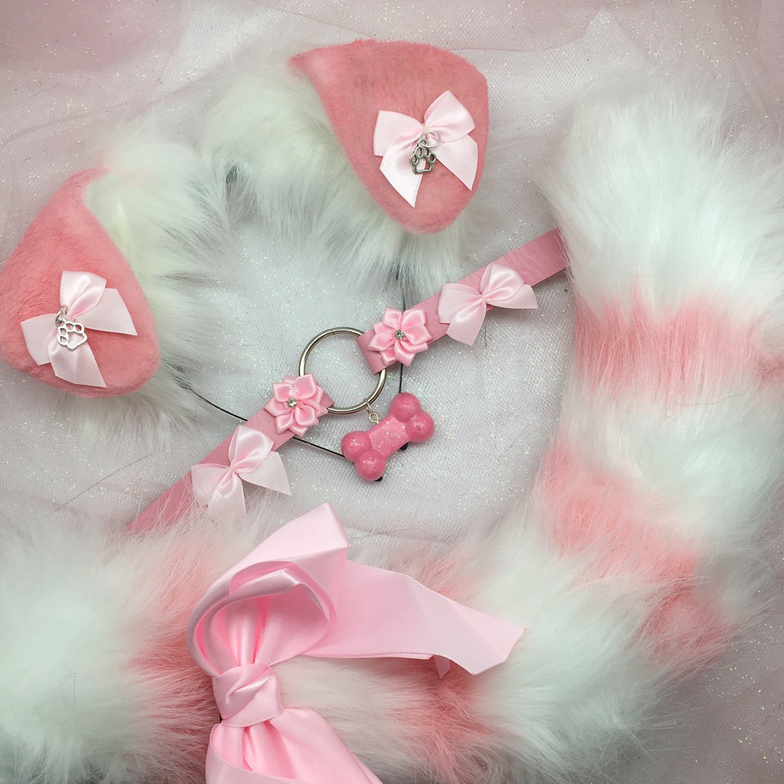 Puppy ears tails costume