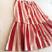J. Crew Red White Striped Korkor Poplin Drawstring Skirt w/ Pockets Womens Sz S