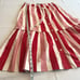 J. Crew Red White Striped Korkor Poplin Drawstring Skirt w/ Pockets Womens Sz S
