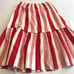 J. Crew Red White Striped Korkor Poplin Drawstring Skirt w/ Pockets Womens Sz S