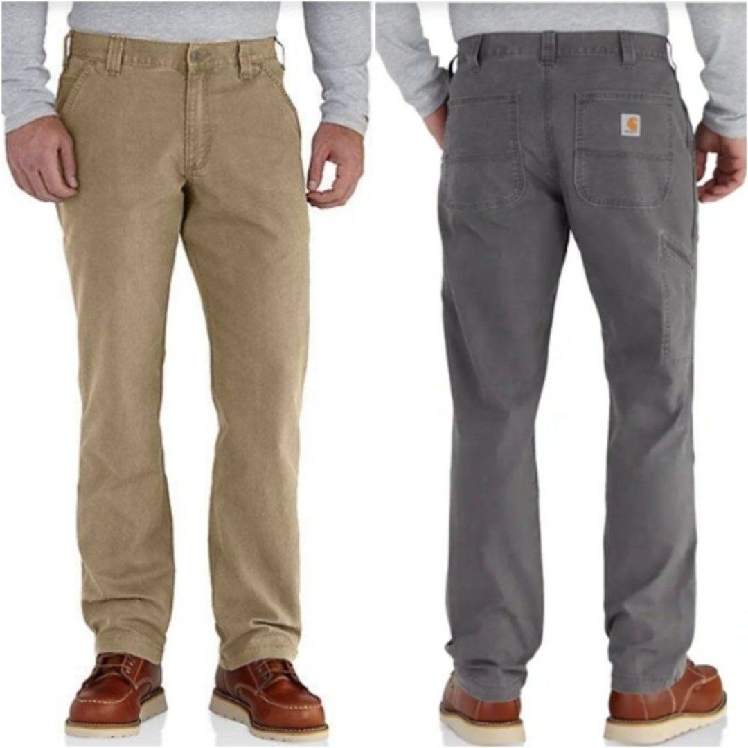 CARHARTT Rugged Flex Relaxed Fit Canvas Work Pants 5-Pocket BUNDLE Sz 42 x 32