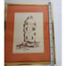 Vtg Marguerite Baldasaro 1960s Pop Art TOOTHPASTE Pen & Ink Color Print Framed