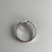 14K White Gold Diamond Cut Etched Ring