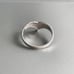 14K White Gold Diamond Cut Etched Ring