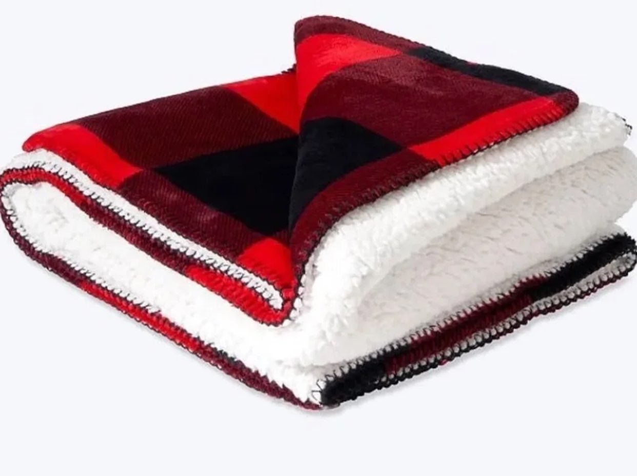Victorias secret buffalo sherpa blanket
