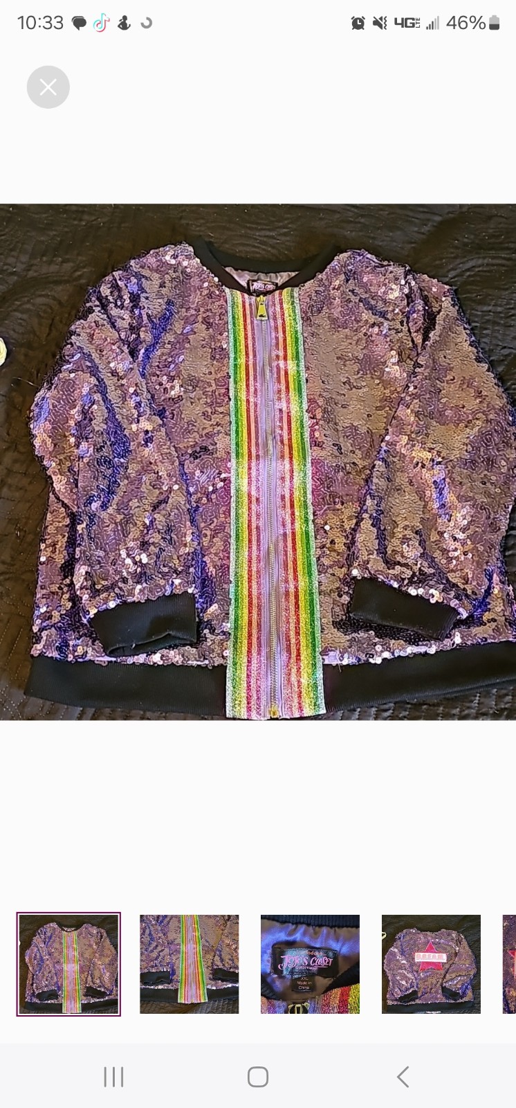 JOJO SIWA SEQUIN TRACK DREAM JACKET