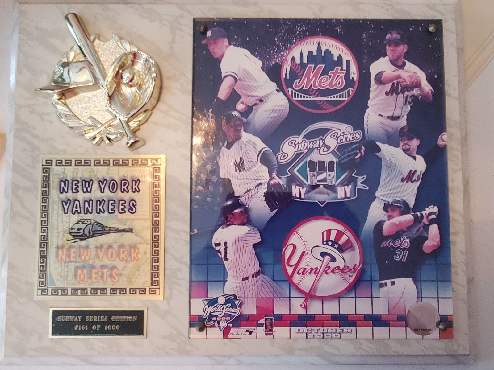 2000 Subway Series Ltd Edition Plaque