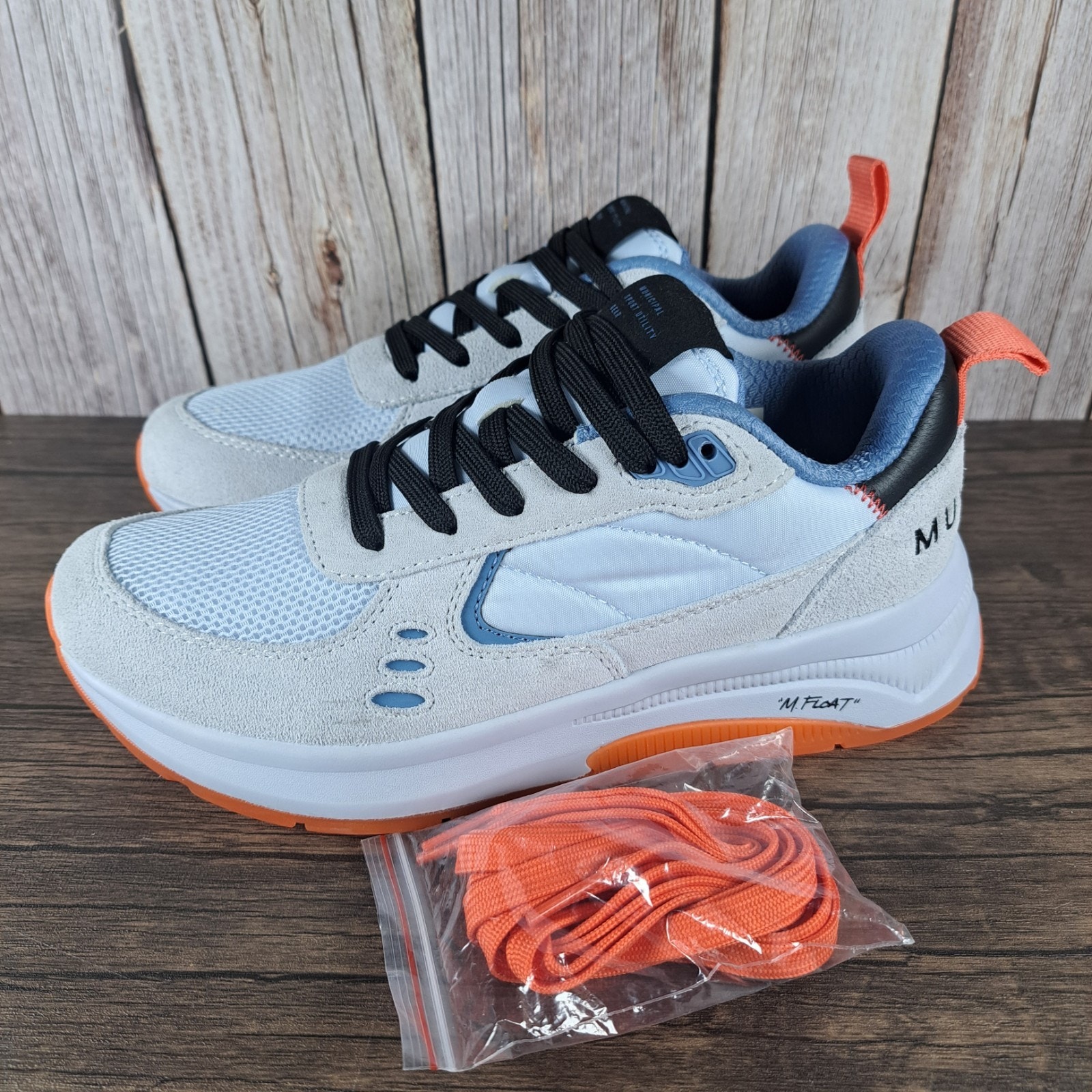 Municipal Origin Sneakers Women's Sz 7-7.5 Ice Ice Poppy w/Extra Laces (NWOB)