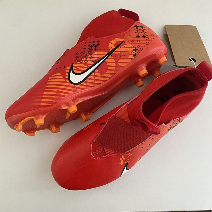 Nike Zoom Mercurial Superfly 9 MDS Academy Jr (Red/Orange) Kids Cleats 6Y NWOB