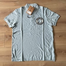 Burberry Men's Blue Color Polo T-shirt XLarge Size
