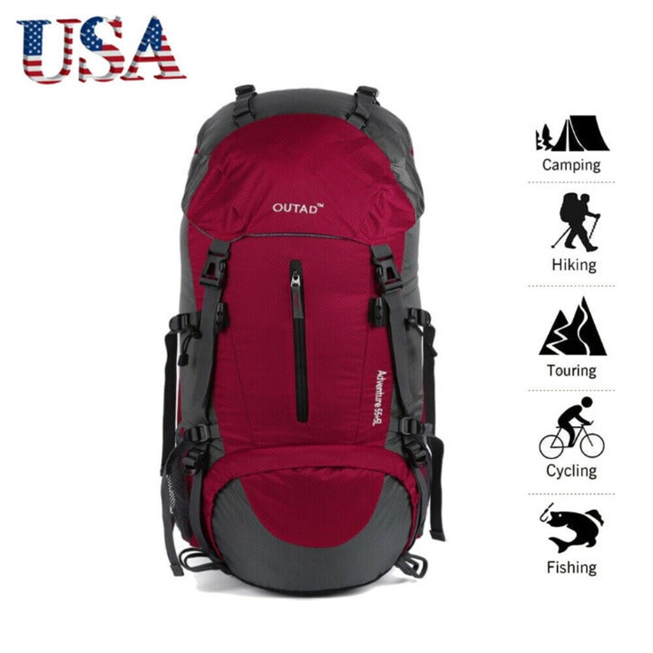 60L Camping Hiking Travelling Backpack