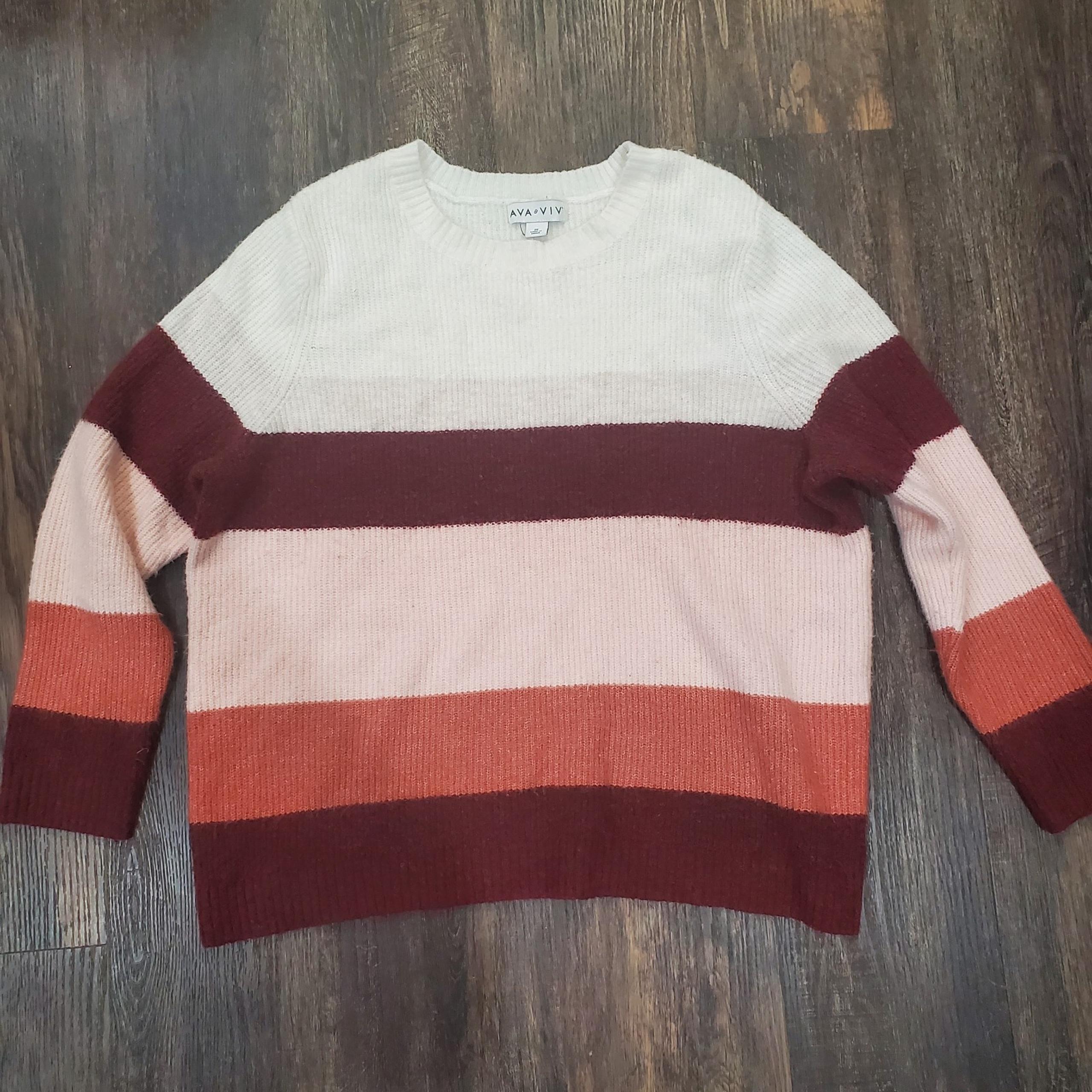 AVA & VIV 2X Sweater Striped