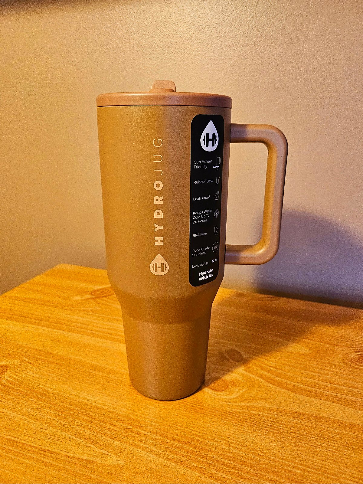 HydroJug Traveler 32oz Mocha Limited Edition NEW