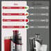 Juilist 3” Wide Mouth Juicer, 400W, 3-Speed Extractor