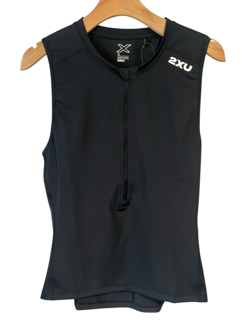 2XU Men's Core Tri Tank Top Shirt Men’s Size XL 2025 Black Sleeveless Triathalon