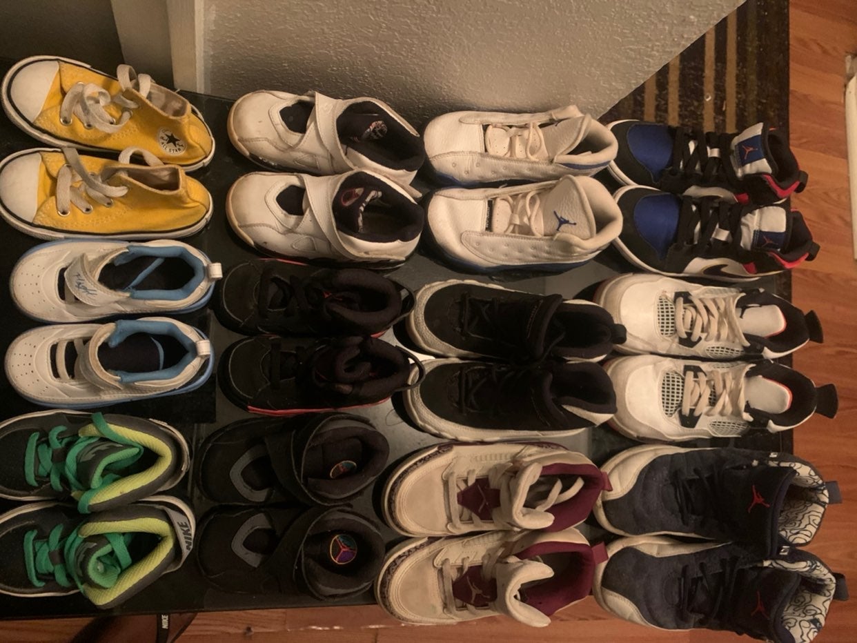 10 pair of boys RetroJordans sizes vary