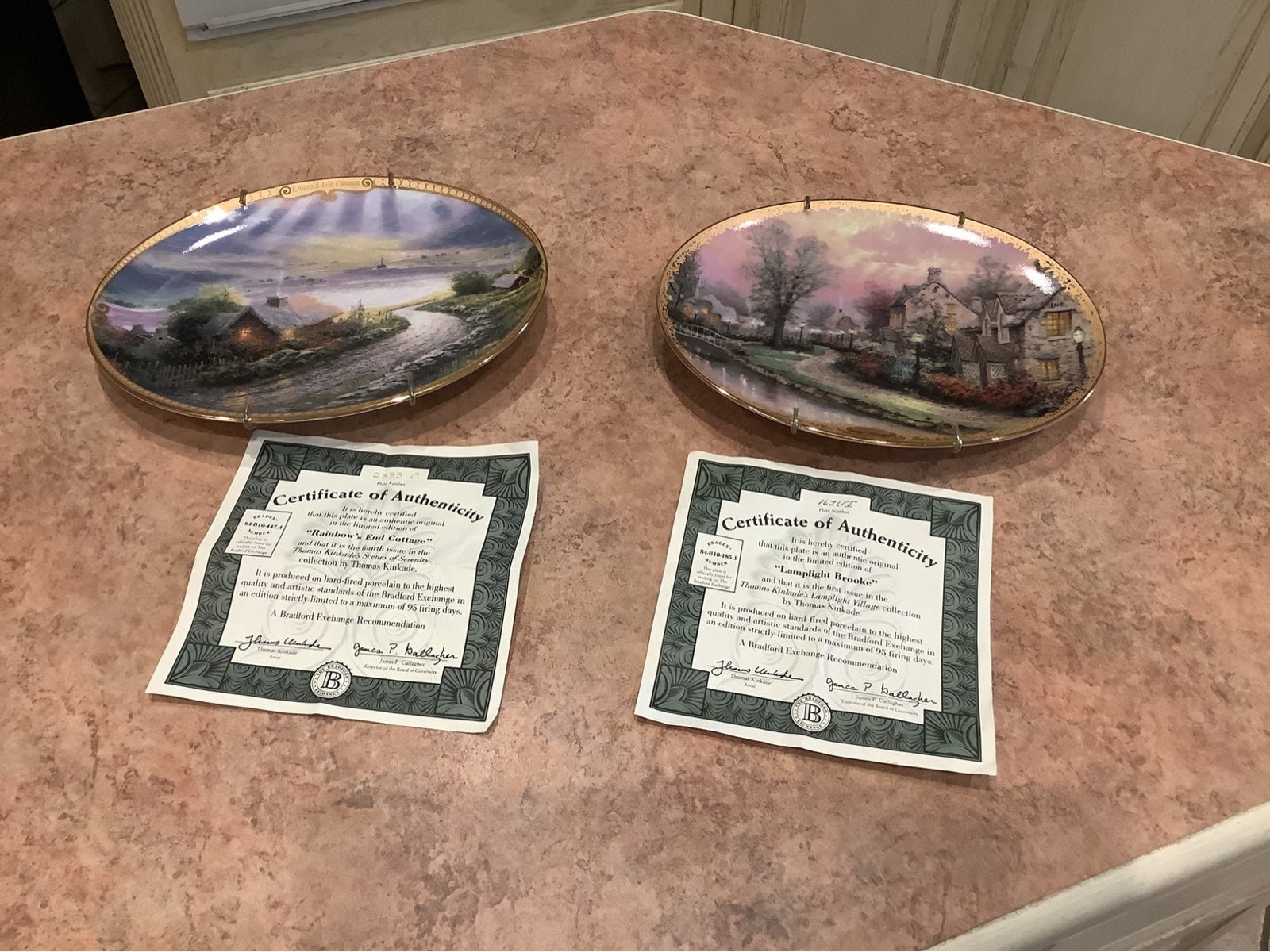 Thomas Kincade collectors plates (2)