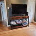 NEW 47 Inches Inch TV Stand with Drawers, Vintage Brown