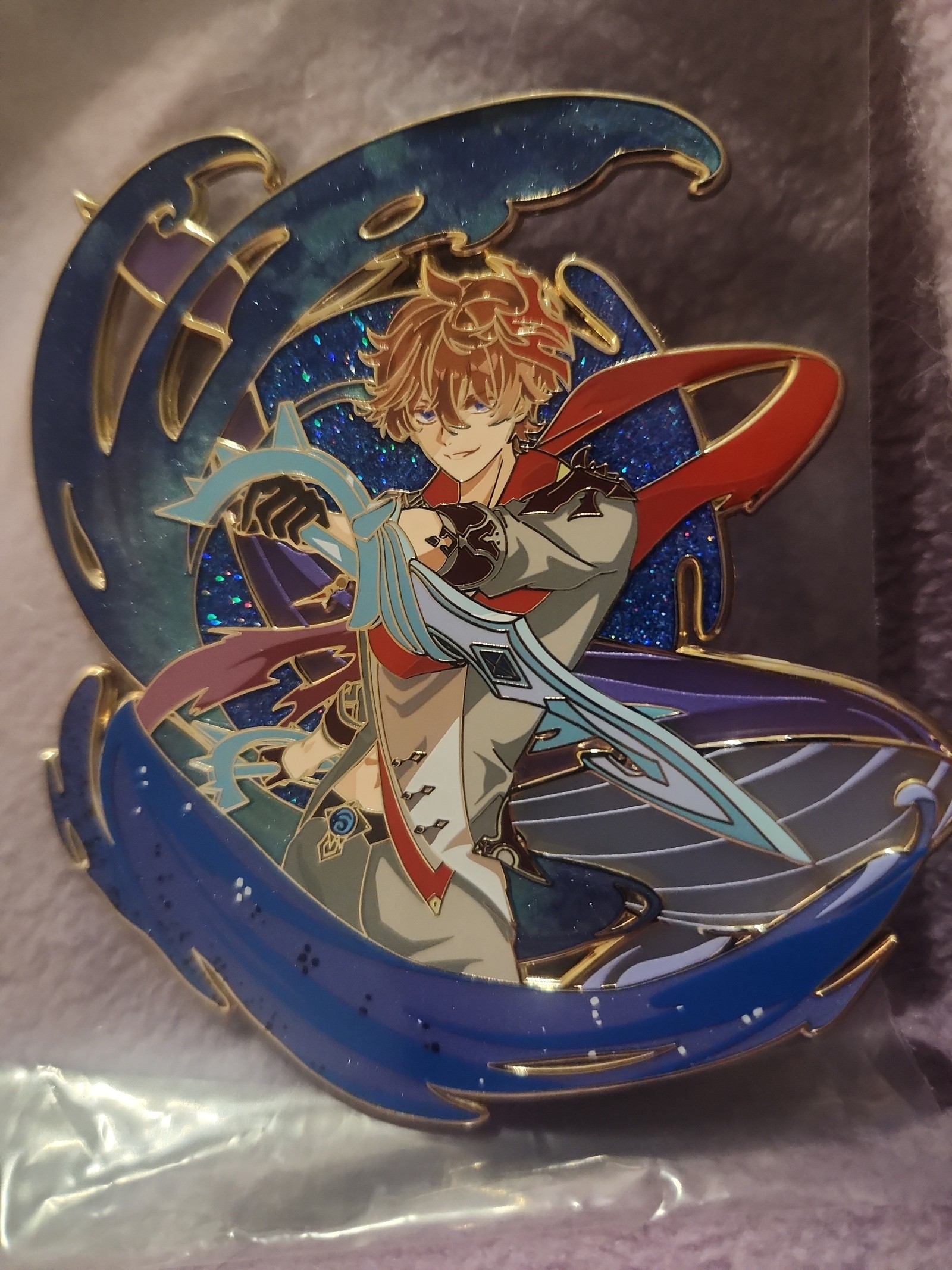 Hunterflowerpin Genshin Tartaglia pin
