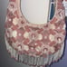 Viral Made in India beaded pink and white bag