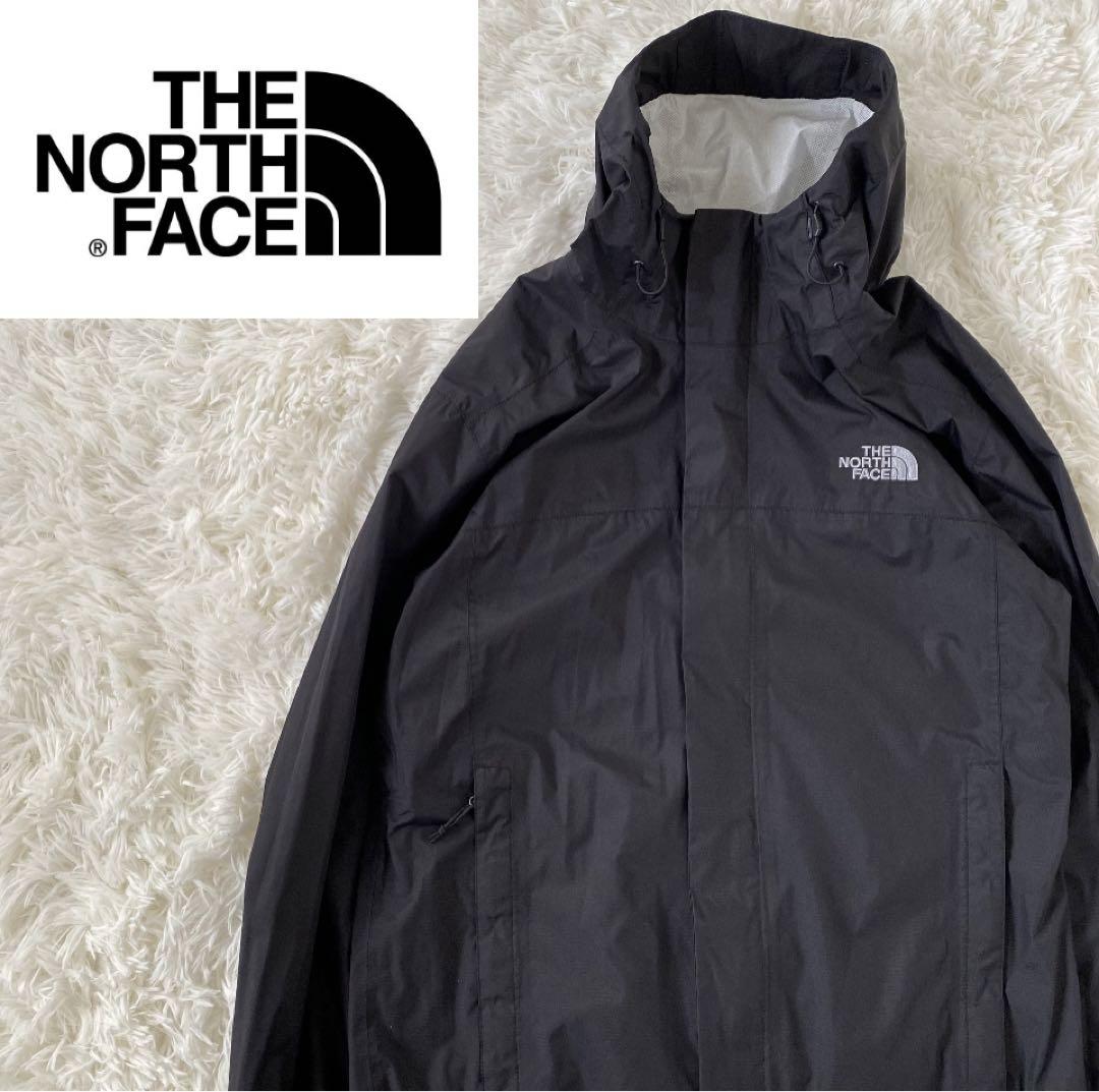 The North Face Mountain Parka Jacket Black Logo Embroidery M Nylon