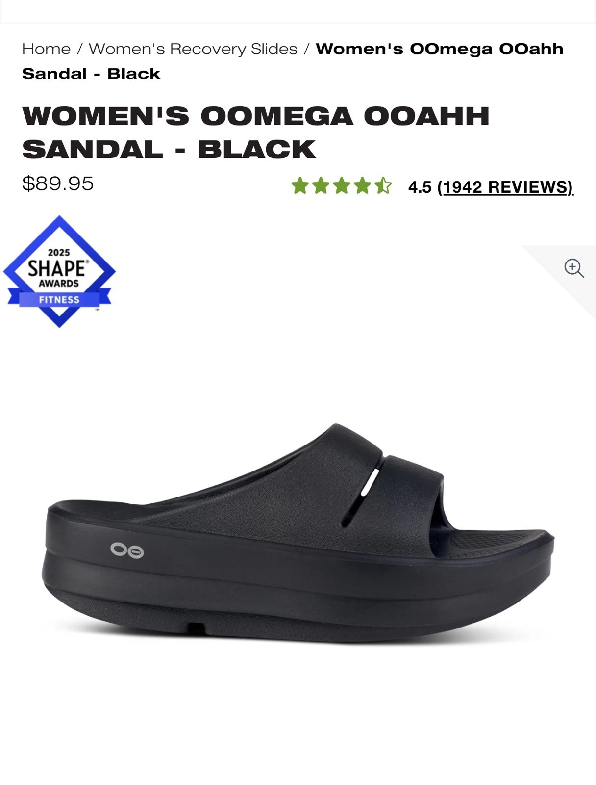 WOMEN'S OOAHH SANDAL - Black