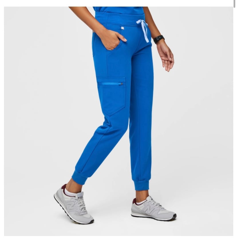 FIG Clothing Zamora Jogger Scrub Pants in Royal Blue