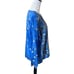 Johnny Was Floral Striped Garden Blouse Shirt Long Sleeve Blue Womens Medium NWT