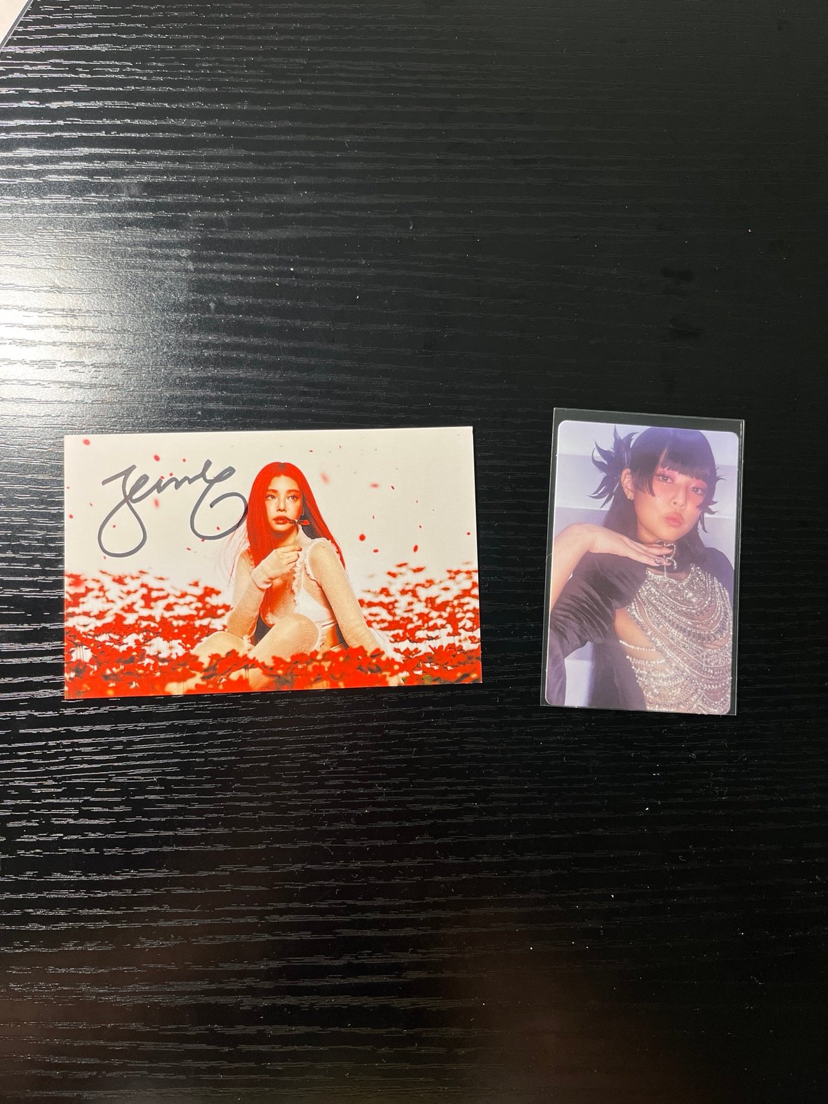 [SIGNED] Blackpink Jennie Ruby postcard