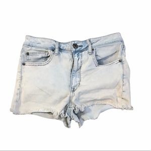 American Eagle Super Hi-Rise Shortie Denim Shorts
