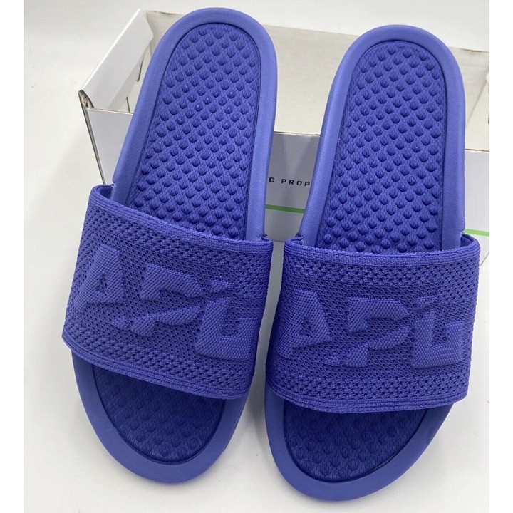 New APL Athletic Propulsion Labs Techloom Blue Haze Big Logo Slide/Sandal Men 14