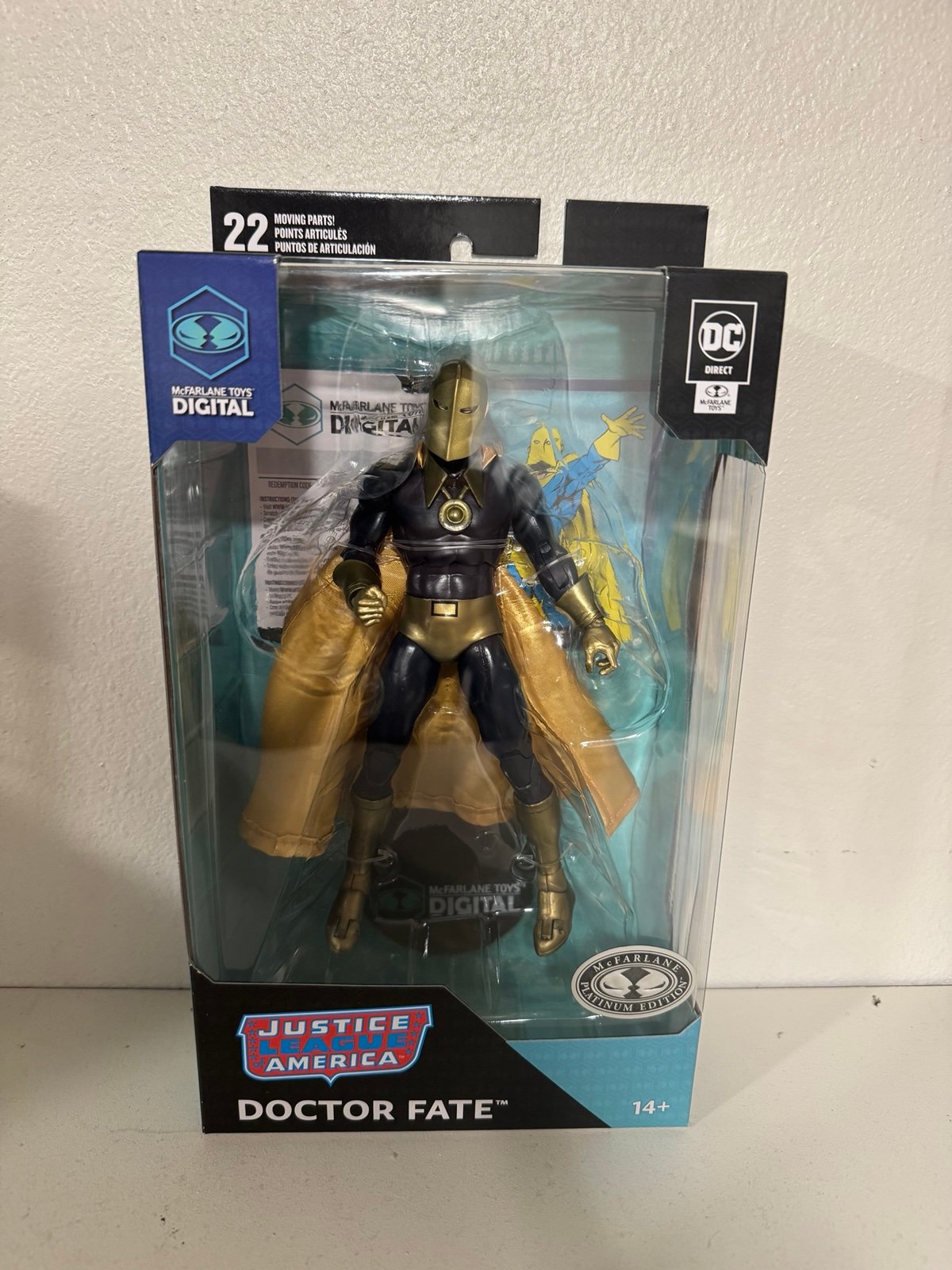 DC Multiverse Mcfarlane Toys Digital Dr Fate Silver Age Platinum Editon CHASE