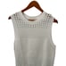 LOFT White Cotton Knit Sleeveless Sweater Tank // XL