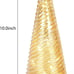 Table Top Christmas Tree Decorations with Fairy Lights,Gold Mercury Glass Finish