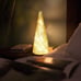 Table Top Christmas Tree Decorations with Fairy Lights,Gold Mercury Glass Finish
