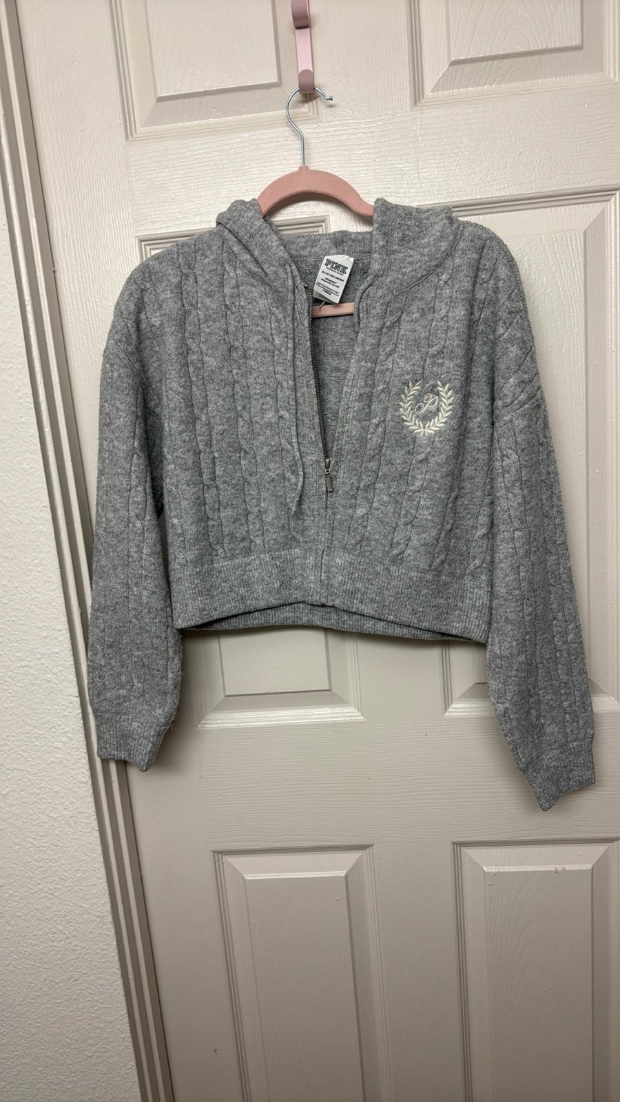 Victoria's secret pink cropped jacket
