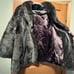 Hillmoor New York Luxurious Gray/BrownnFaux Fur Coat Vintage 70's (Size X-Large)