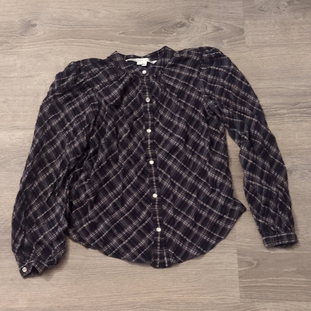 Veronica Beard plaid top size 2