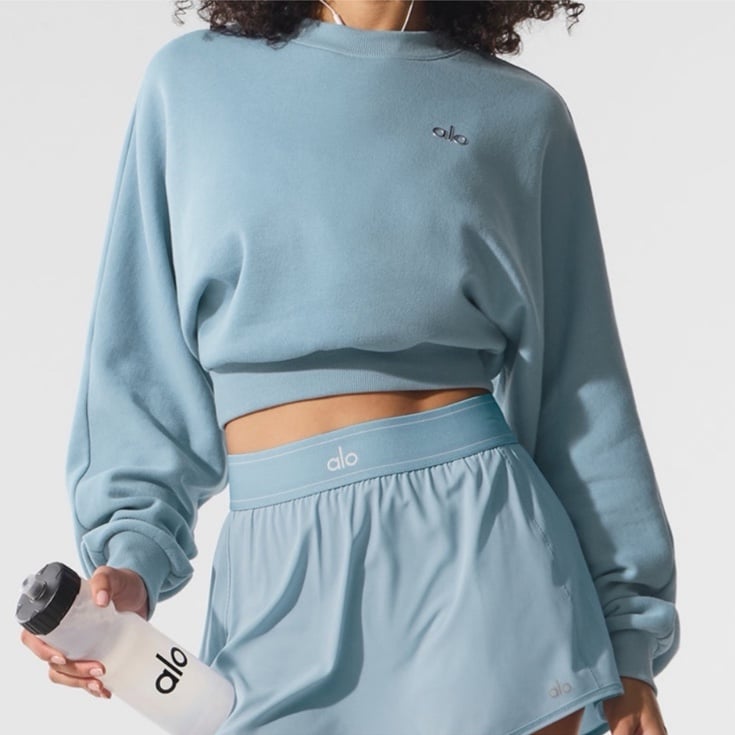 NWT ALO YOGA Cropped Accolade Crewneck