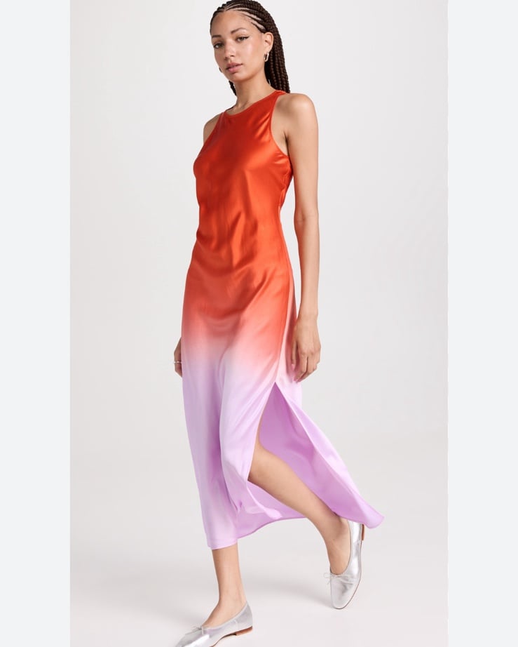 Frame Bias Dip Dye Midi Dress Size Small