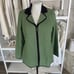 Misook Women's SIze XL Green and Black Zip Up Cardigan Blazer Jacket #3399