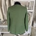 Misook Women's SIze XL Green and Black Zip Up Cardigan Blazer Jacket #3399
