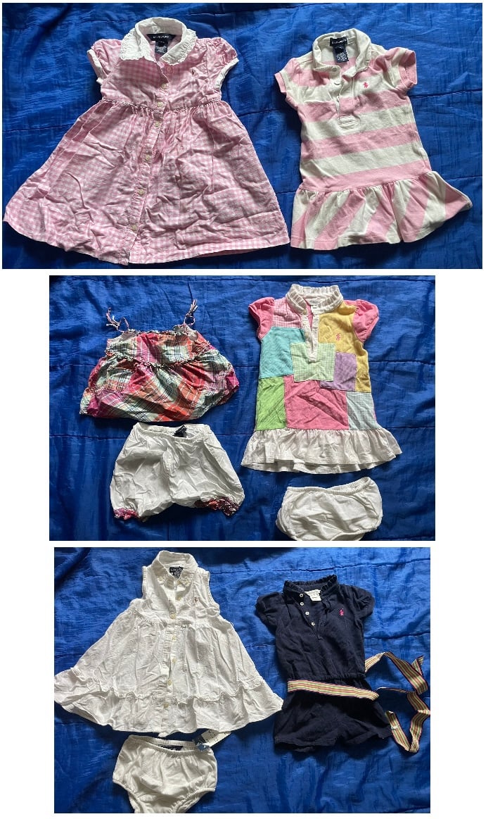 Ralph Lauren girls dresses, tops, sweater cardigan 18 months