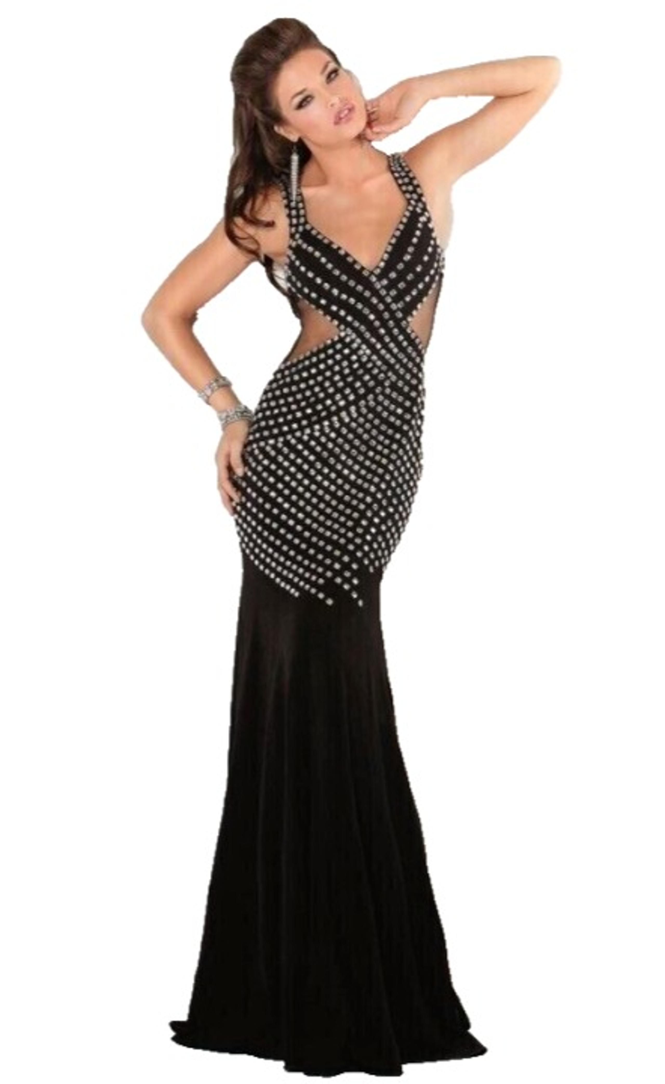 Jovani 2024 Prom Wedding Party Dress Size Extra Large Black Mermaid Women